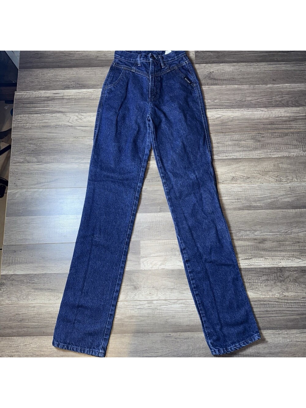Vintage Rocky Mountain Jeans High Rise Western Y2K 25x35 Straight Leg Denim